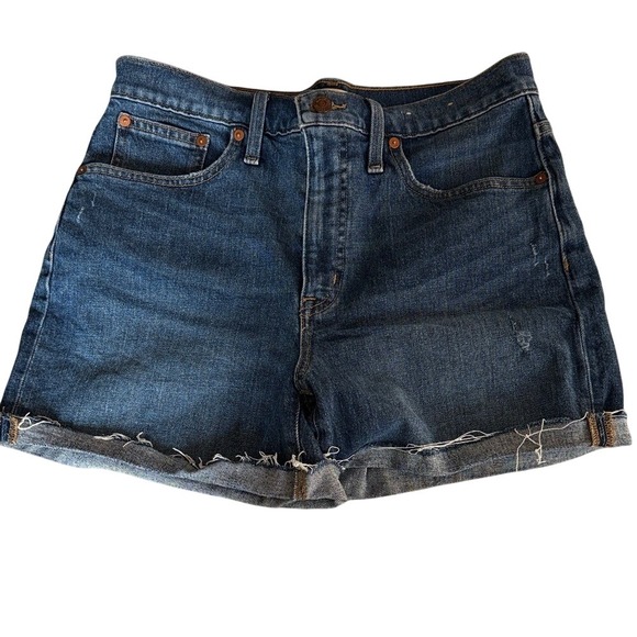 Madewell Pants - Madewell Dark Blue Jean Shorts